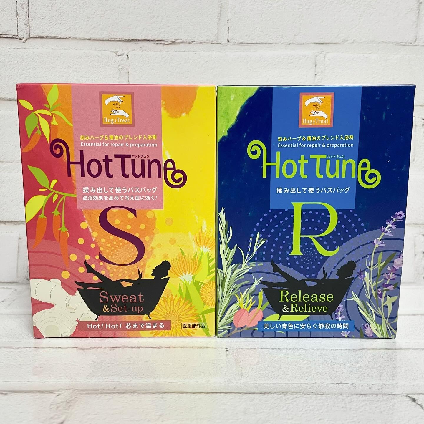 Hug & Treat Hot Tune S（Sweet & Set-up）のクチコミ「Hot Tuneシリーズ

＼刻みハーブと天然精油と植物オイルのブレンド入浴料／
家庭や仕事・.....」（1枚目）