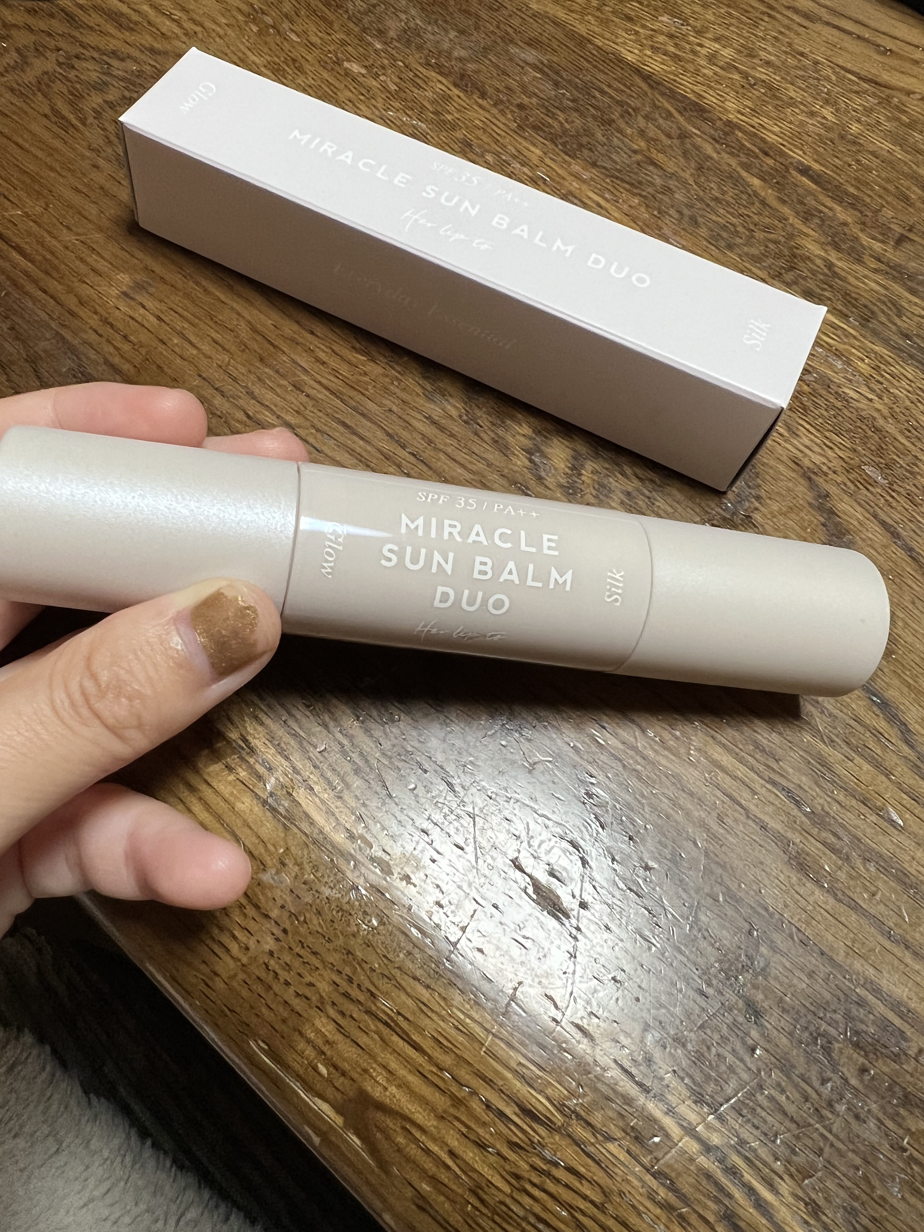 ミラクル サンバーム デュオ/Her lip to BEAUTY/日焼け止めスティックを使ったクチコミ（1枚目）