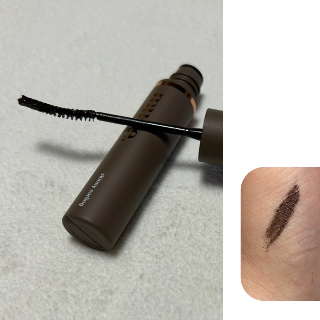 インスパイアスキニーカーリングマスカラ/mude/マスカラを使ったクチコミ（2枚目）