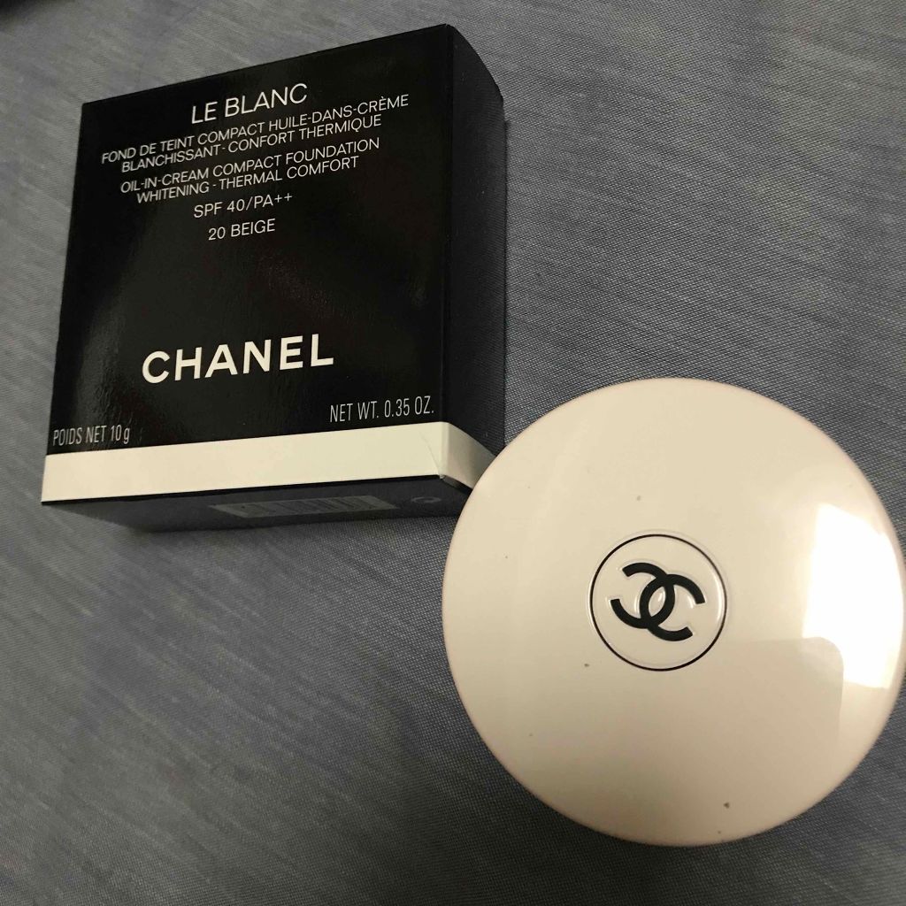 ル ブラン コンパクト クレーム 20 ベージュ（リフィル）/CHANEL/クリーム・エマルジョンファンデーションを使ったクチコミ（1枚目）