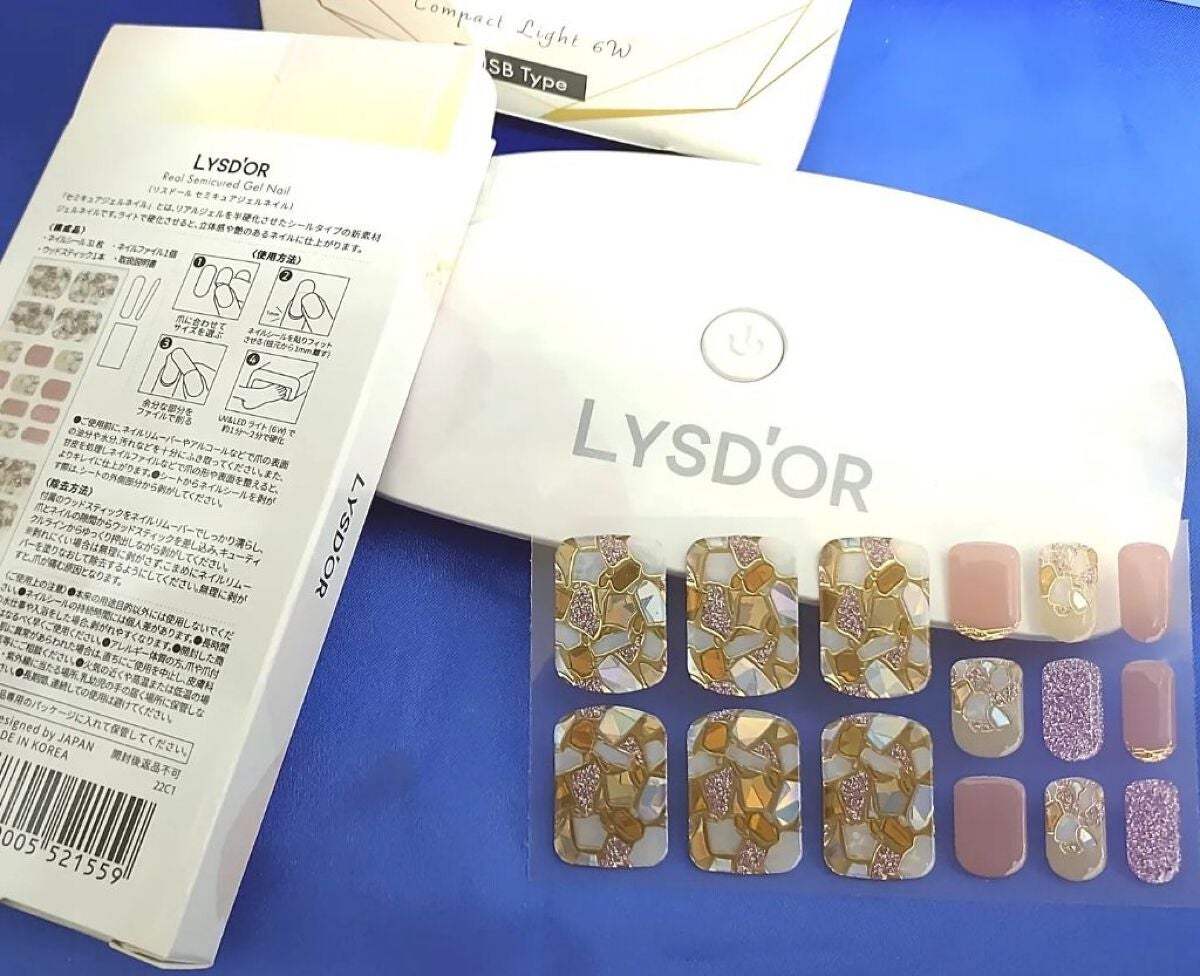 セミキュアジェルネイルシール ハンド用/LYSD’OR/ネイルシールを使ったクチコミ(6枚目)