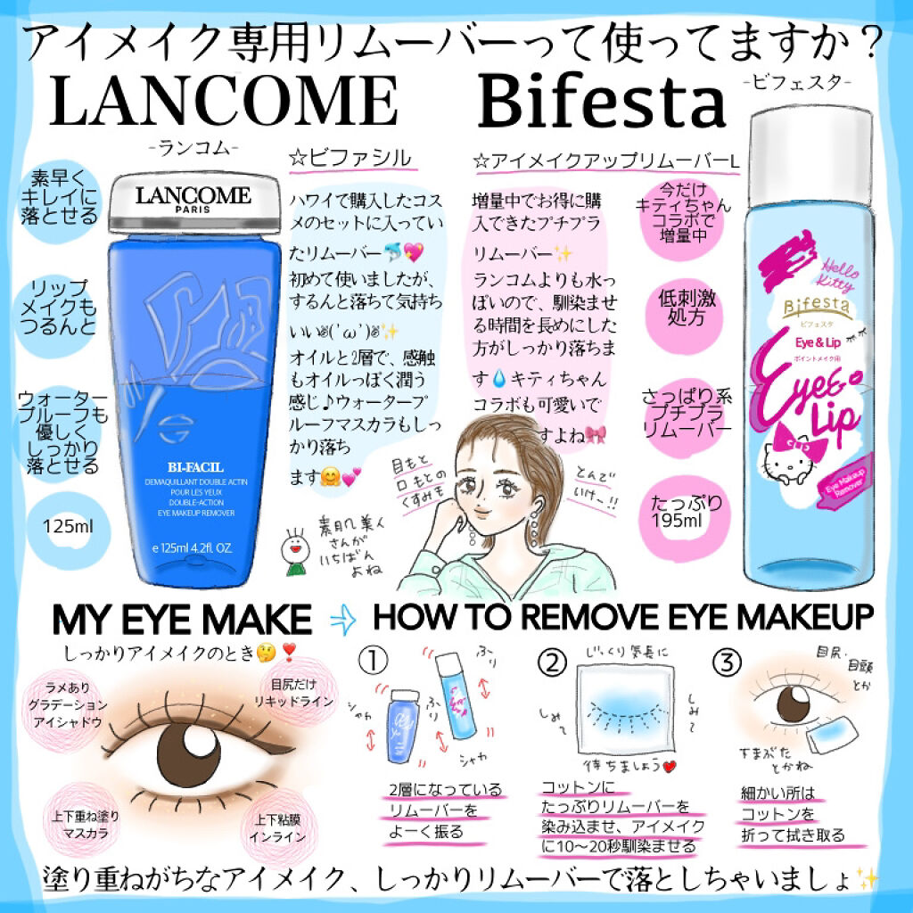 ビファシル/LANCOME/ポイントメイクリムーバーを使ったクチコミ（1枚目）