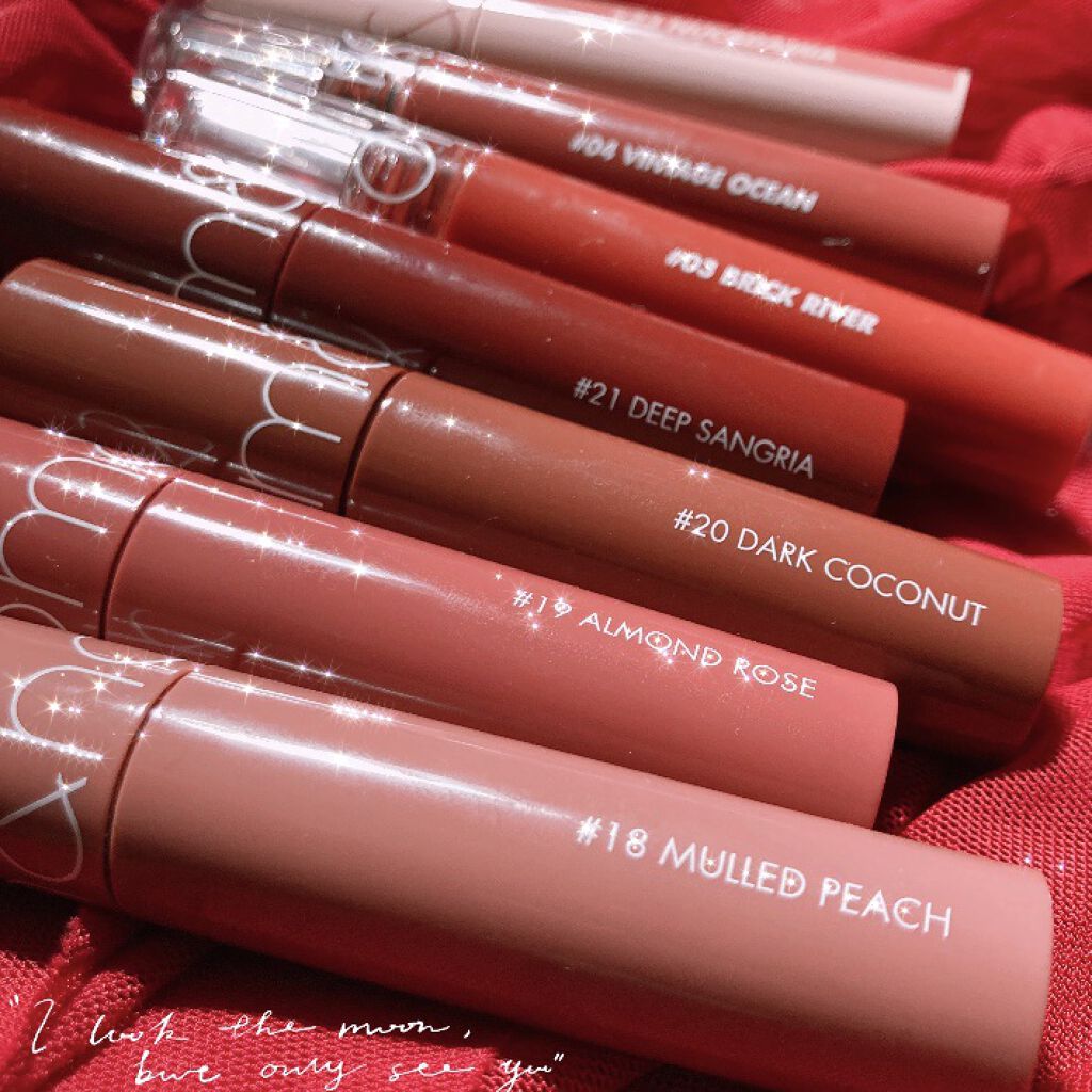 ジューシーラスティングティント/rom&nd/リップティントを使ったクチコミ（2枚目）