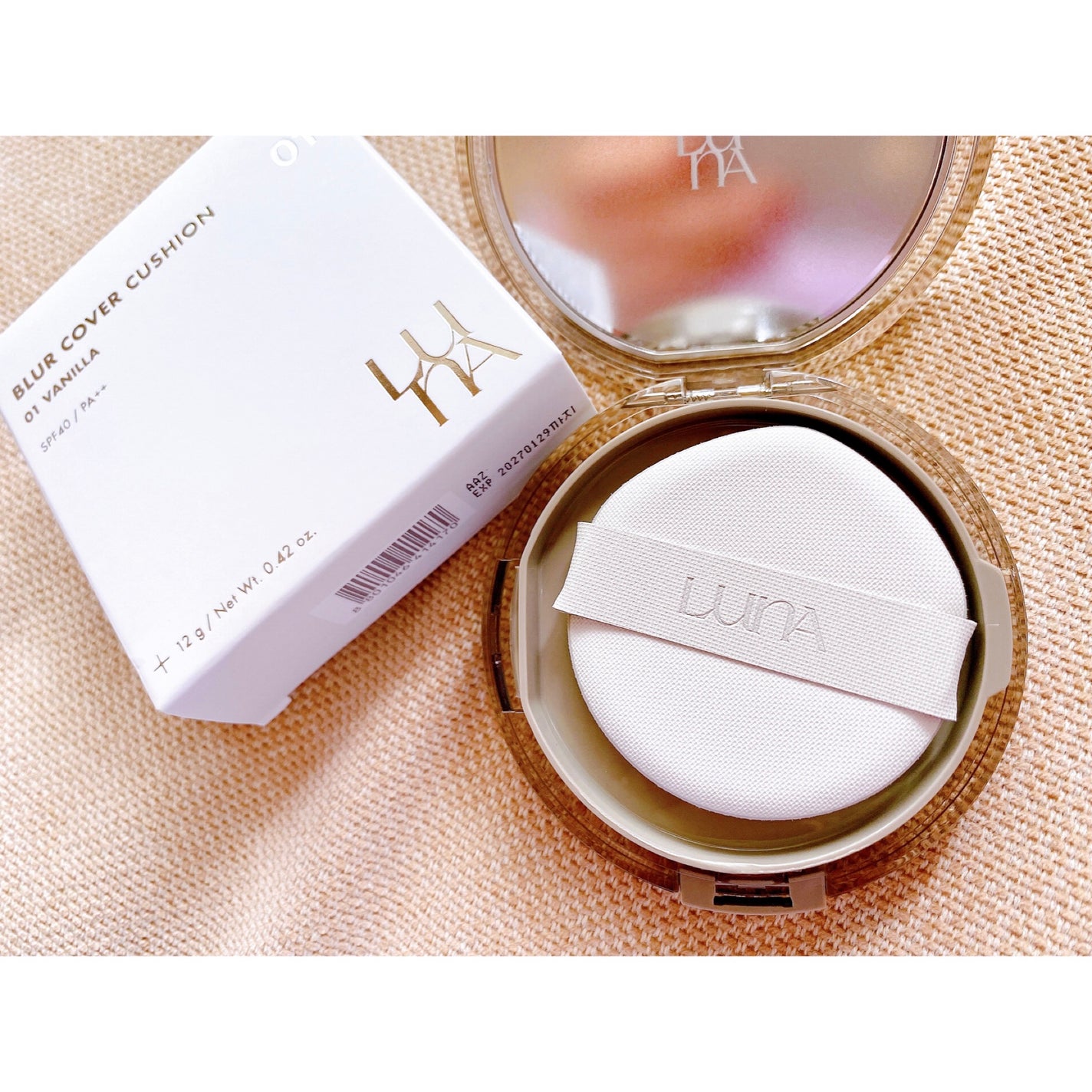 ブラーカバークッション/LUNA/クッションファンデーションを使ったクチコミ(3枚目)