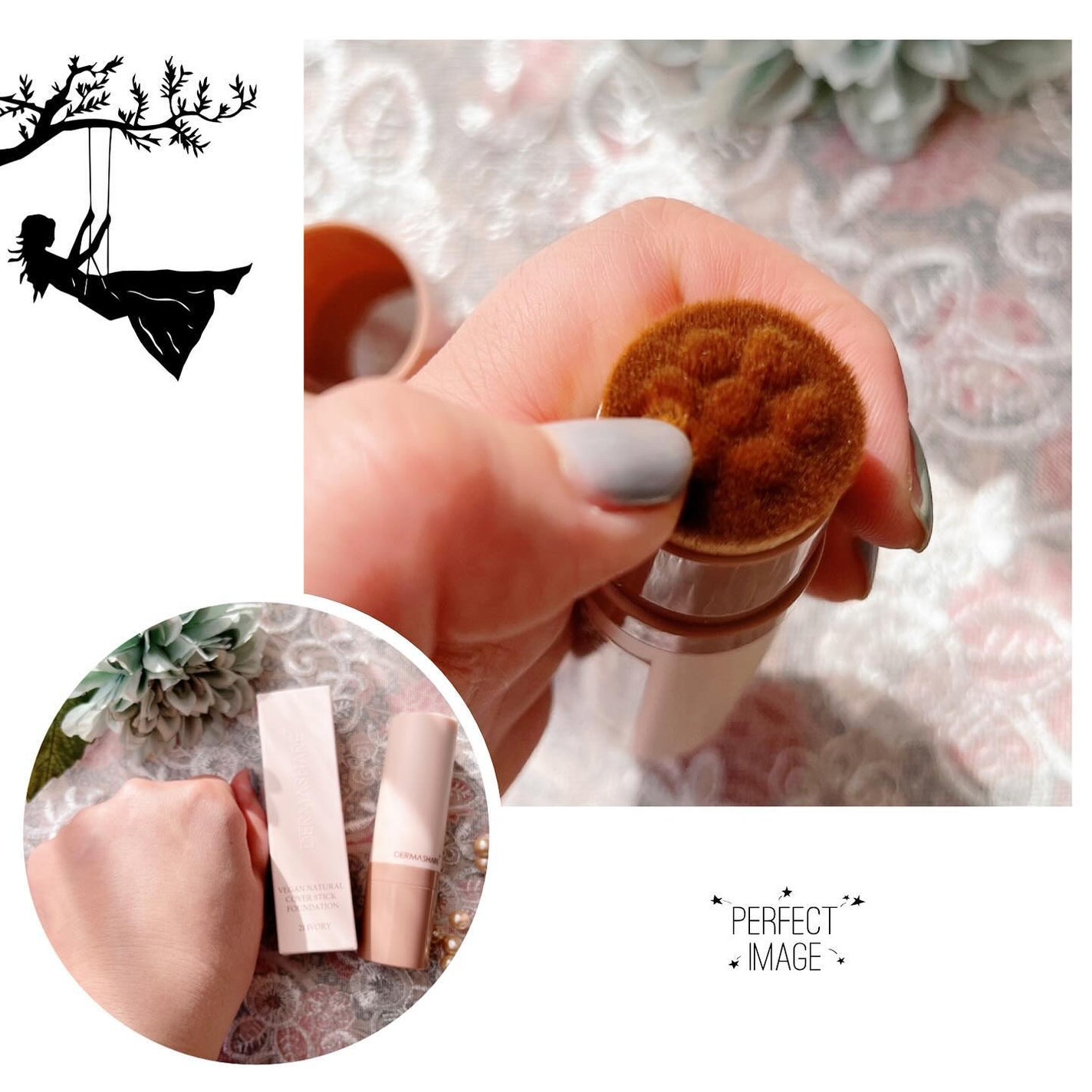 ヴィーガンナチュラルカバースティックファンデーション/DERMASHARE/その他ファンデーションを使ったクチコミ(4枚目)