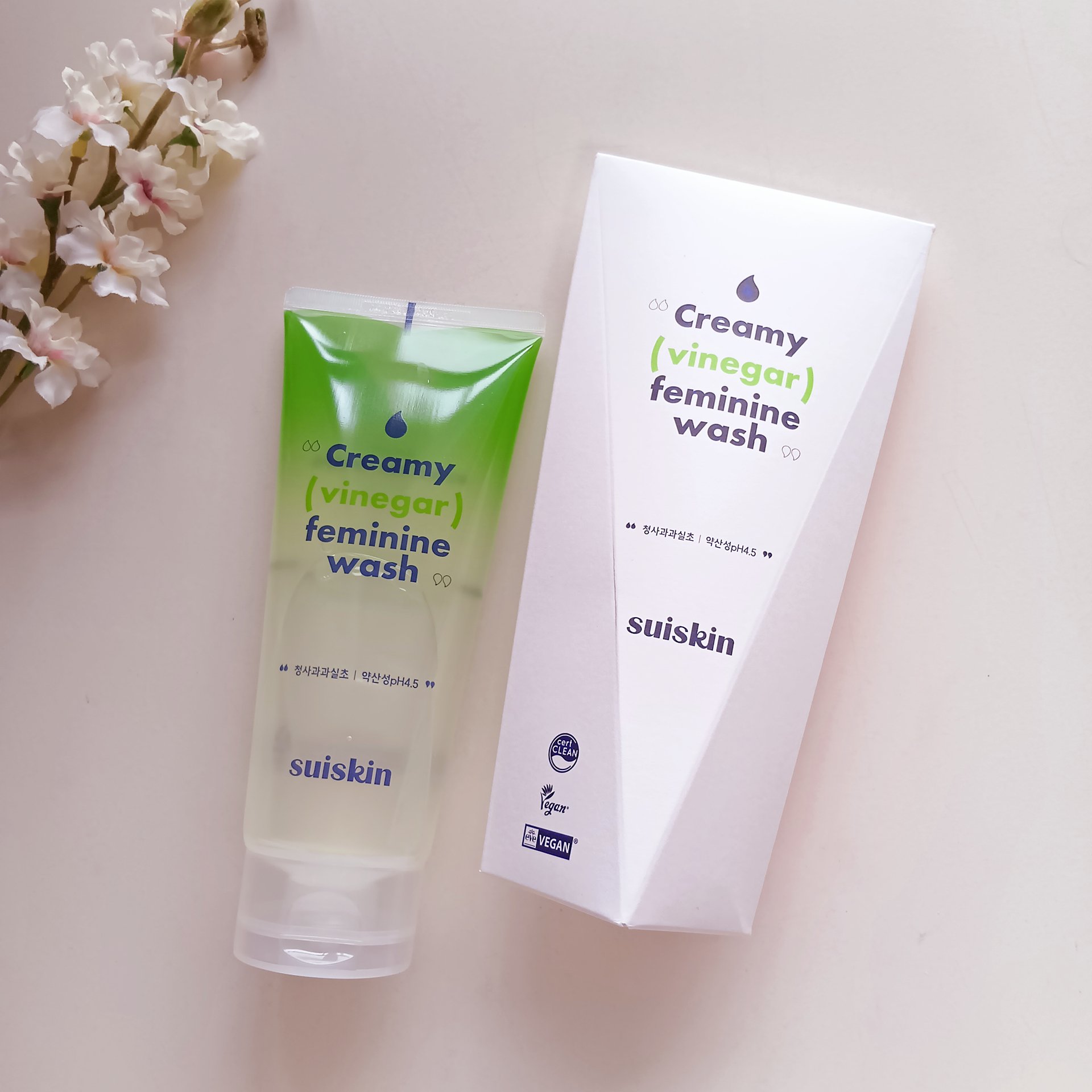 クリーミービネガーフェミニンウォッシュ/suiskin/ボディソープを使ったクチコミ（1枚目）