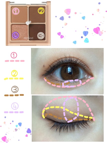 ベターザンアイズ/rom&nd/アイシャドウパレットを使ったクチコミ(2枚目)