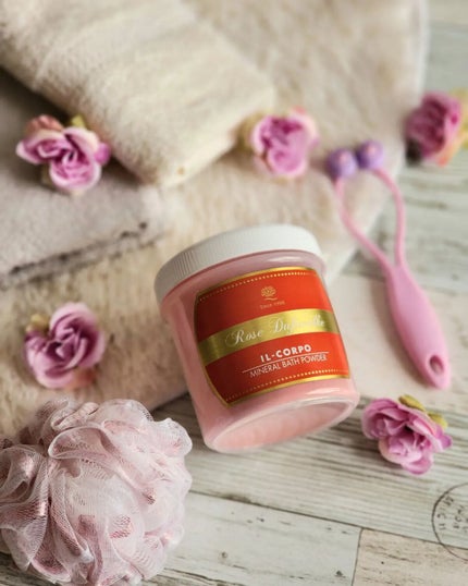 ミネラルバスパウダー ローズドゥフトボルケ/イルコルポ/入浴剤を使ったクチコミ(2枚目)