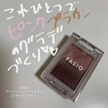 グラデーション アイカラー/FASIO/パウダーアイシャドウを使ったクチコミ（1枚目）