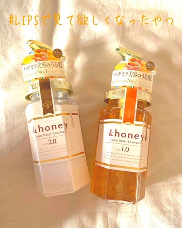 ディープモイスト シャンプー1.0／ヘアトリートメント2.0/&honey/シャンプー・コンディショナーを使ったクチコミ（1枚目）