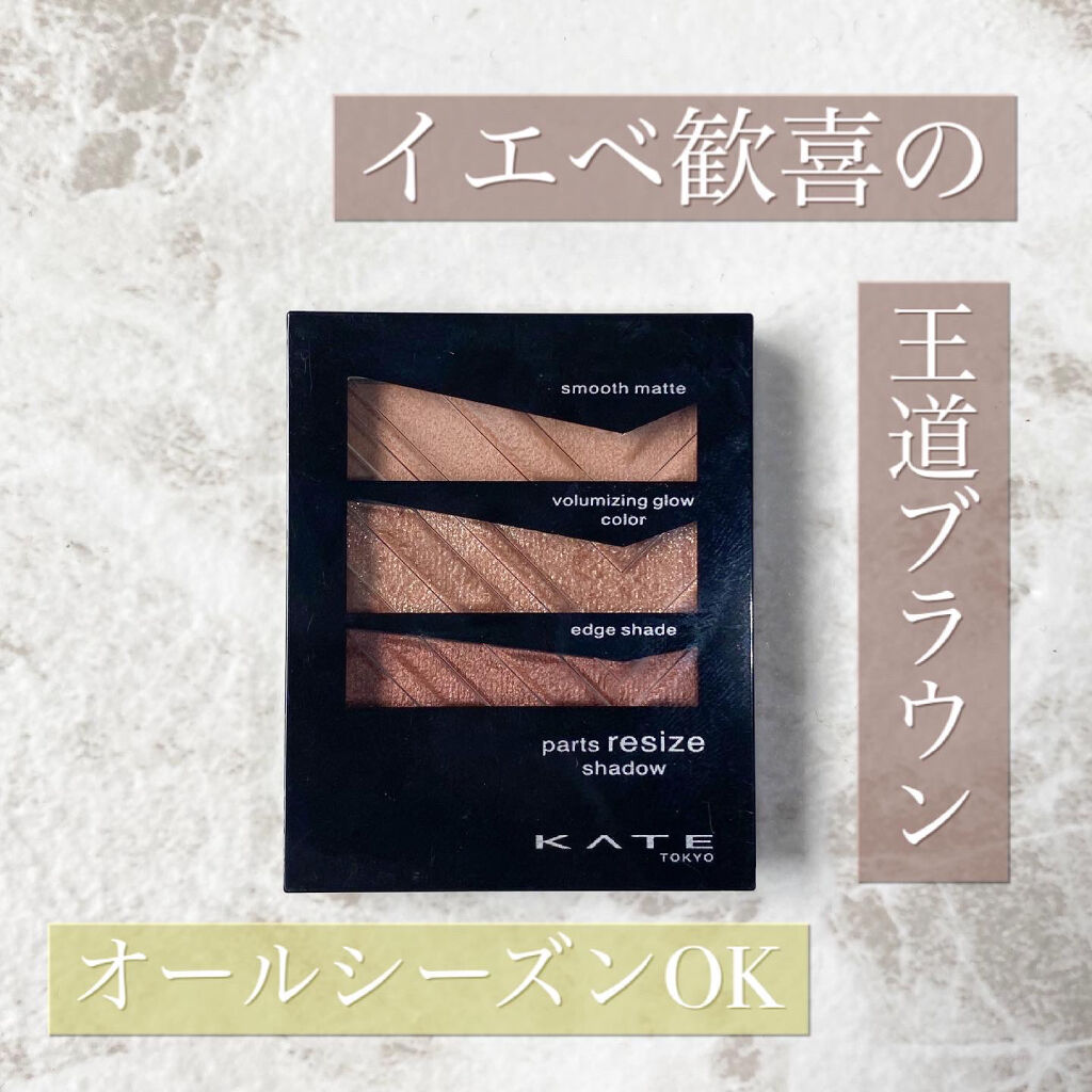 パーツリサイズシャドウ BR-2 ローズブラウン/KATE/アイシャドウパレットを使ったクチコミ（1枚目）