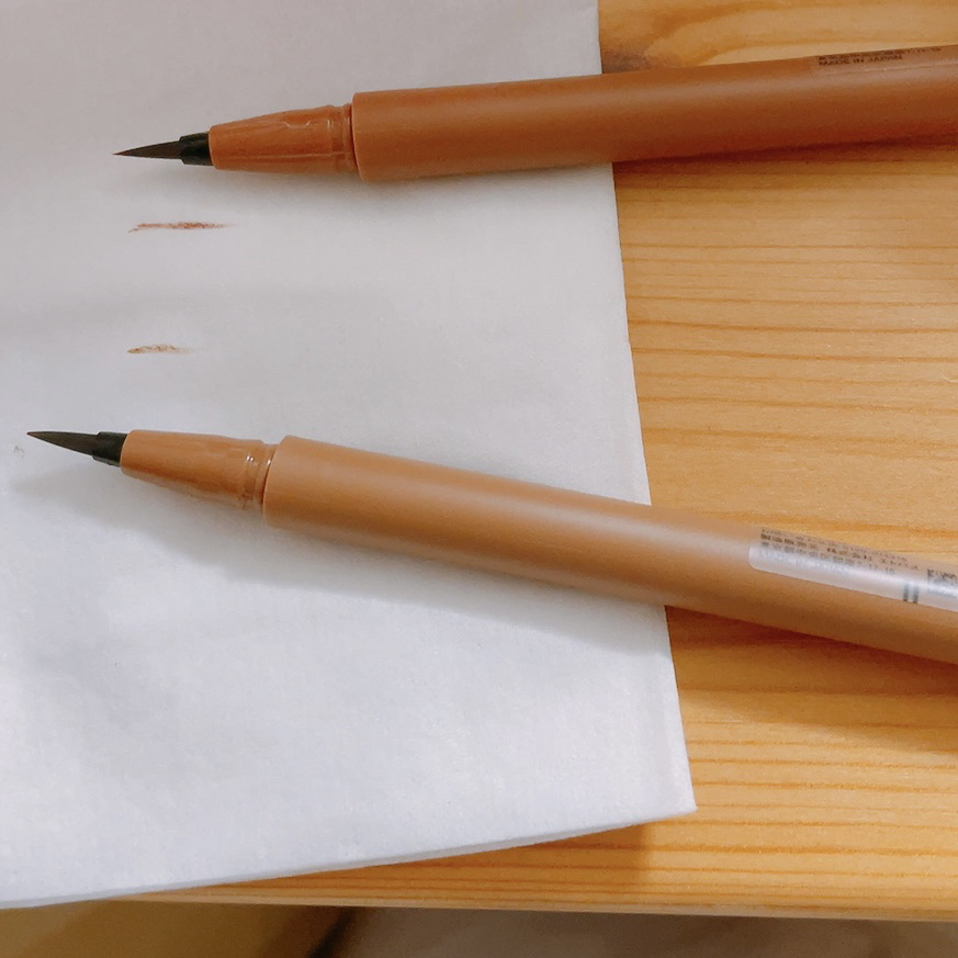 エテュセ アイエディション(リキッドライナー) 02 グロウブラウン/ettusais/リキッドアイライナーを使ったクチコミ（2枚目）