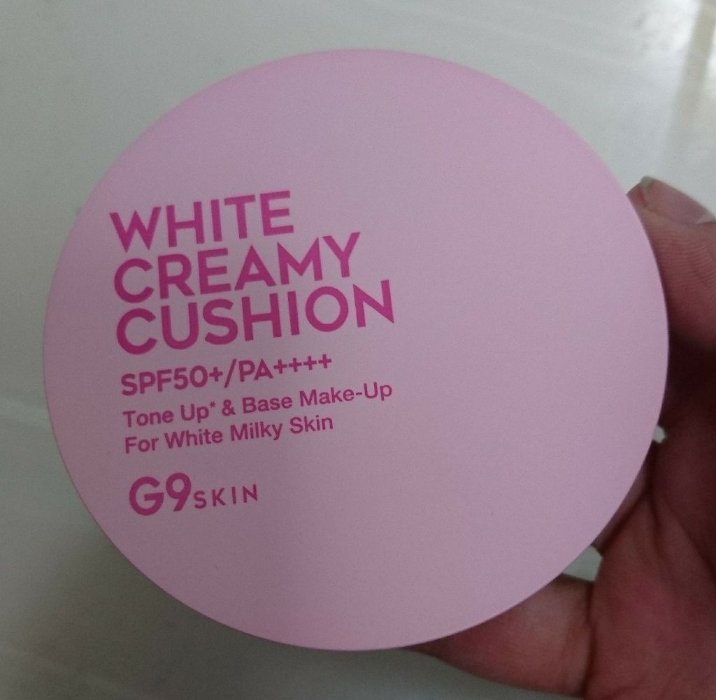WHITE CREAMY CUSHION(ウユファンデ)/G9SKIN/化粧下地を使ったクチコミ（1枚目）