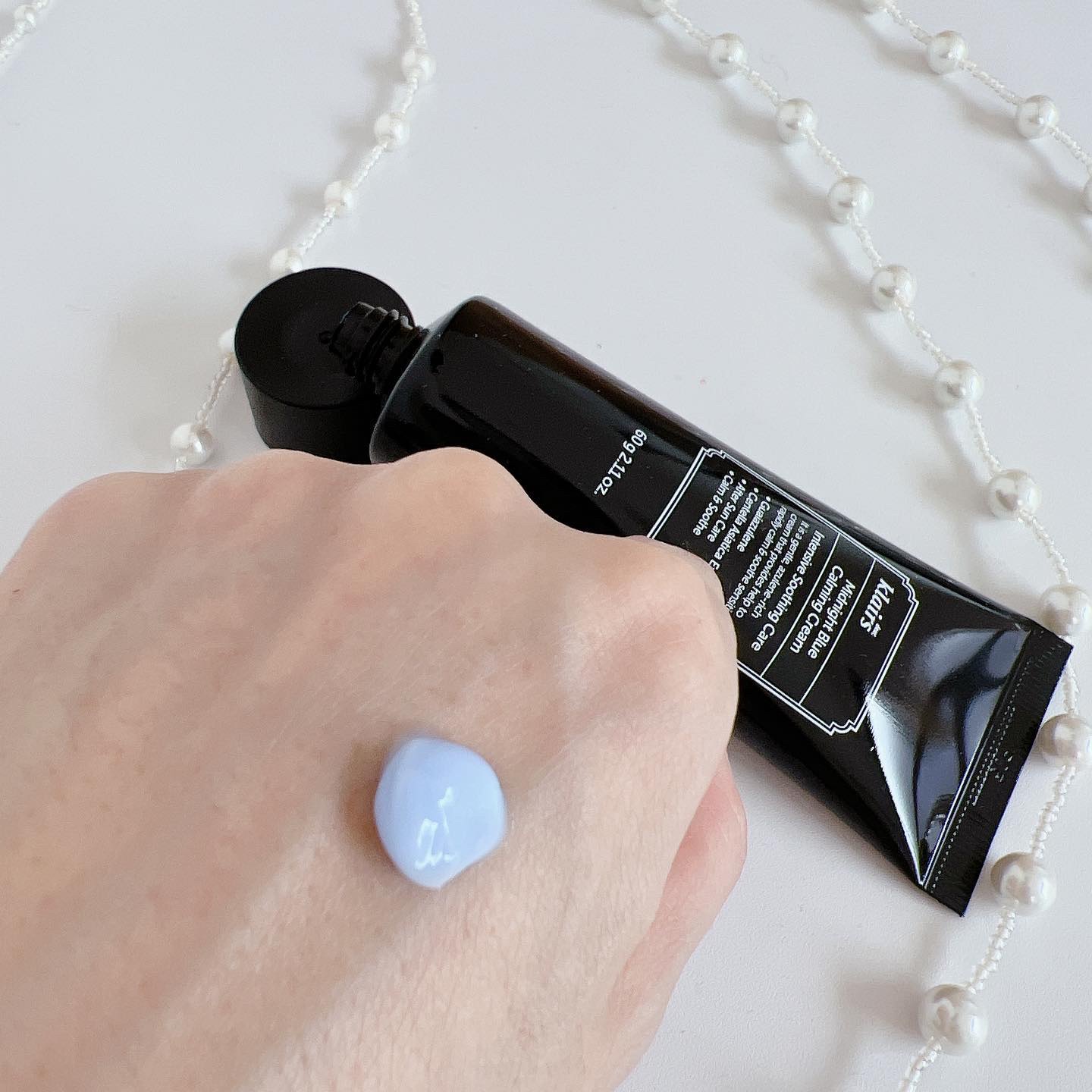 ミッドナイトブルーカーミングクリーム 60ml/Klairs/フェイスクリームを使ったクチコミ（2枚目）