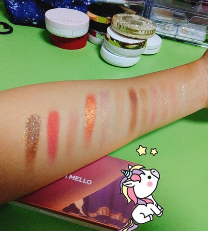 バレンタインボックス2 ピーチパレット/VAVI MELLO/アイシャドウパレットを使ったクチコミ(3枚目)