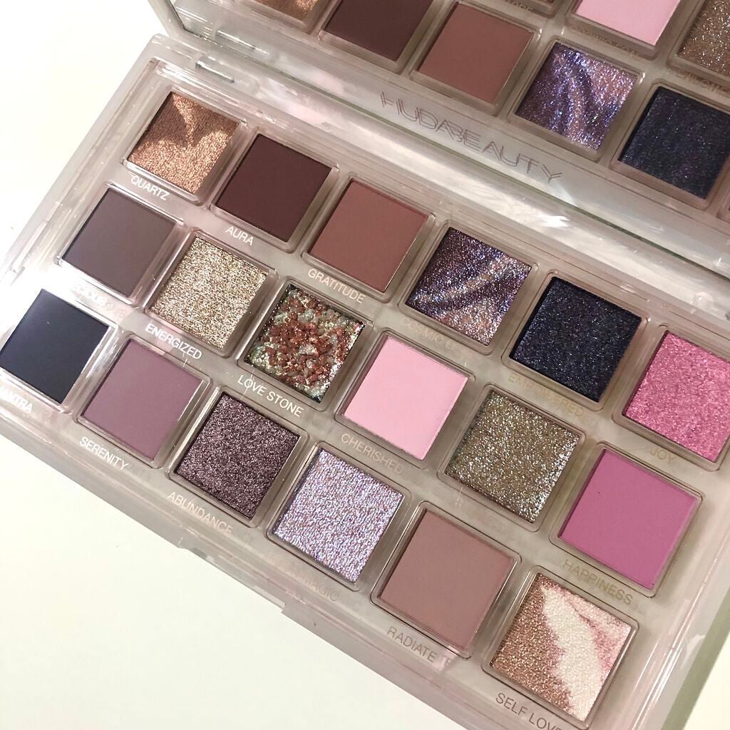 Rose Quartz eyeshadow palette/Huda Beauty/アイシャドウパレットを使ったクチコミ(3枚目)