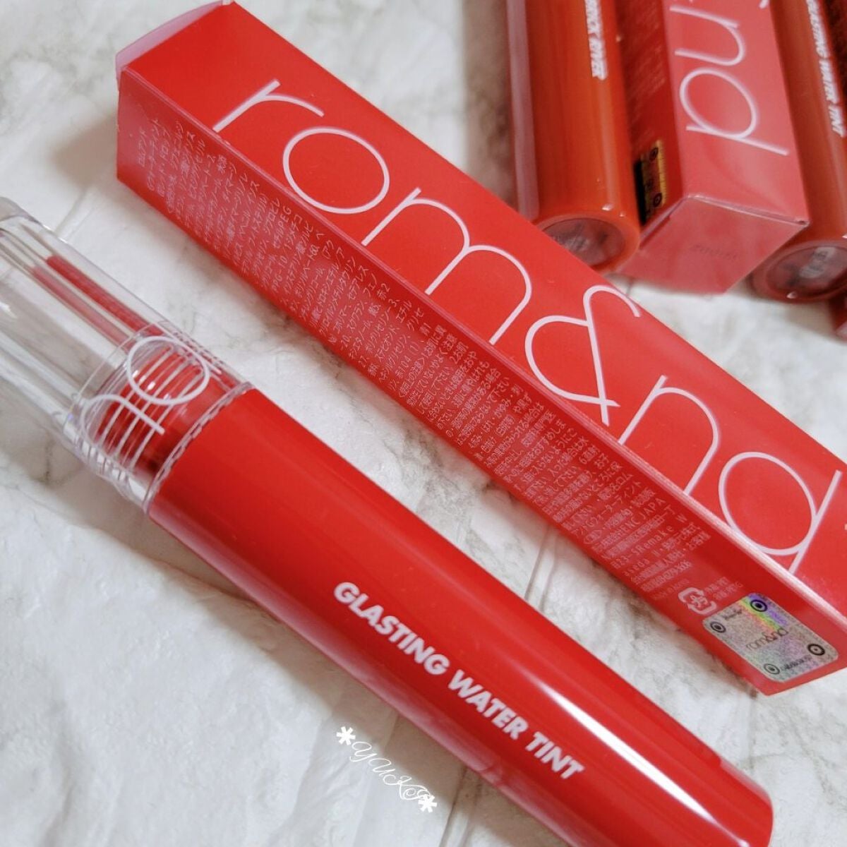 グラスティングウォーターティント/rom&nd/リップティントを使ったクチコミ(2枚目)