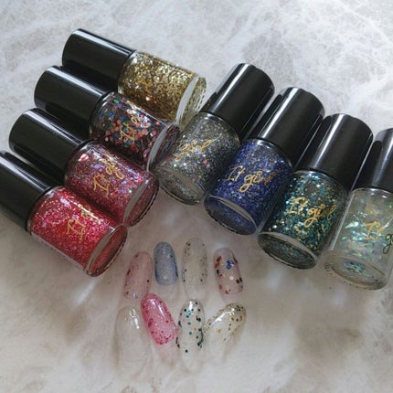 ITGグリッターネイル/DAISO/マニキュアを使ったクチコミ(3枚目)