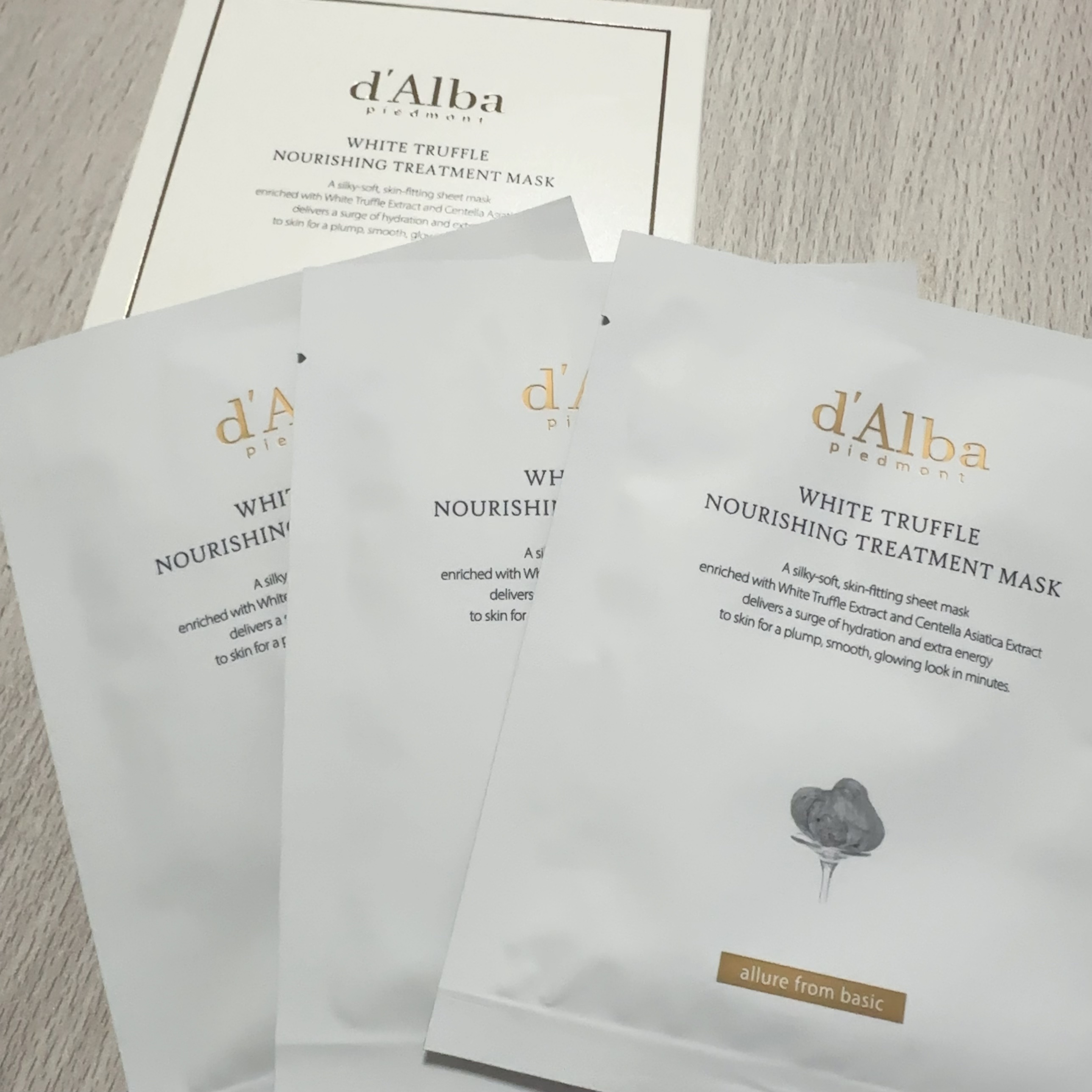 ホワイトトリュフナリシングトリートメントマスク/ダルバ/シートマスク・パックを使ったクチコミ（1枚目）