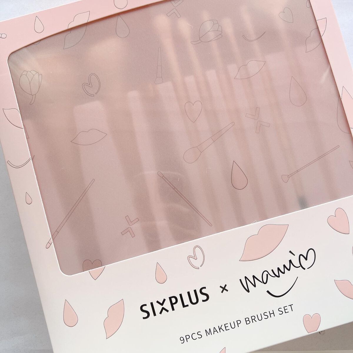 SIXPLUS×mamiseto メイクブラシ9本セット/SIXPLUS/メイクブラシを使ったクチコミ(2枚目)