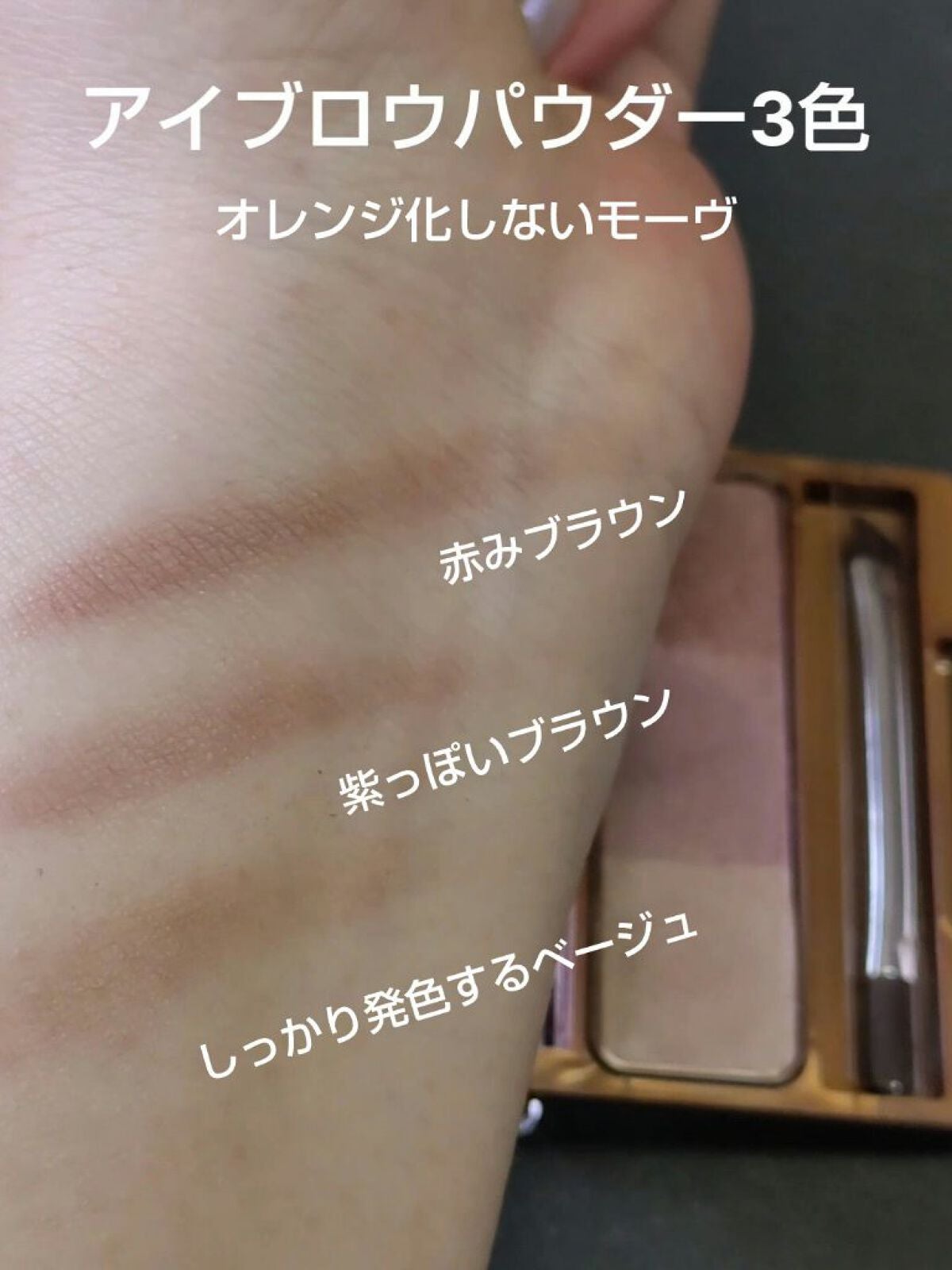 ノーズ&アイブロウパウダー/CEZANNE/パウダーアイブロウを使ったクチコミ(2枚目)