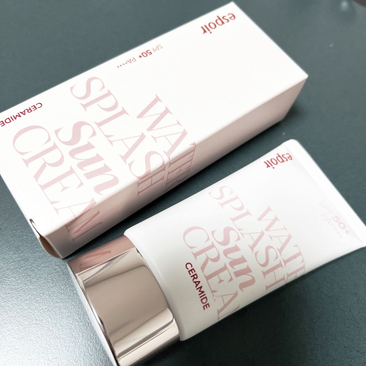 ウォータースプラッシュサンクリーム セラミド/espoir/日焼け止めクリームを使ったクチコミ（1枚目）