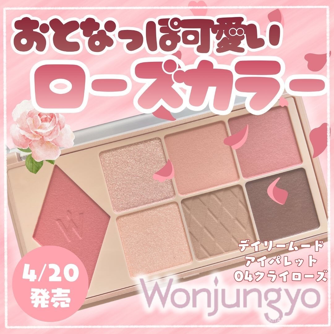 ウォンジョンヨ W デイリームードアップパレット /Wonjungyo/アイシャドウパレットを使ったクチコミ(1枚目)