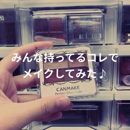 パーフェクトマルチアイズ/キャンメイク/アイシャドウパレットを使ったクチコミ(1枚目)