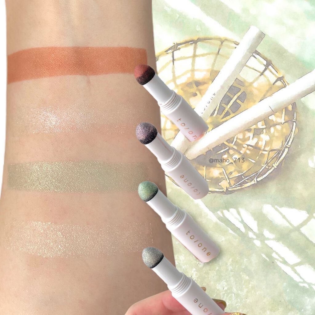 フラワーダスト アイシャドウ/to/one/スティックアイシャドウを使ったクチコミ(6枚目)