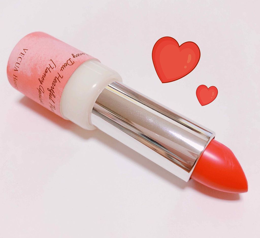 ワンダーハニー ハートフルなピュアリップ/VECUA Honey/口紅を使ったクチコミ（2枚目）