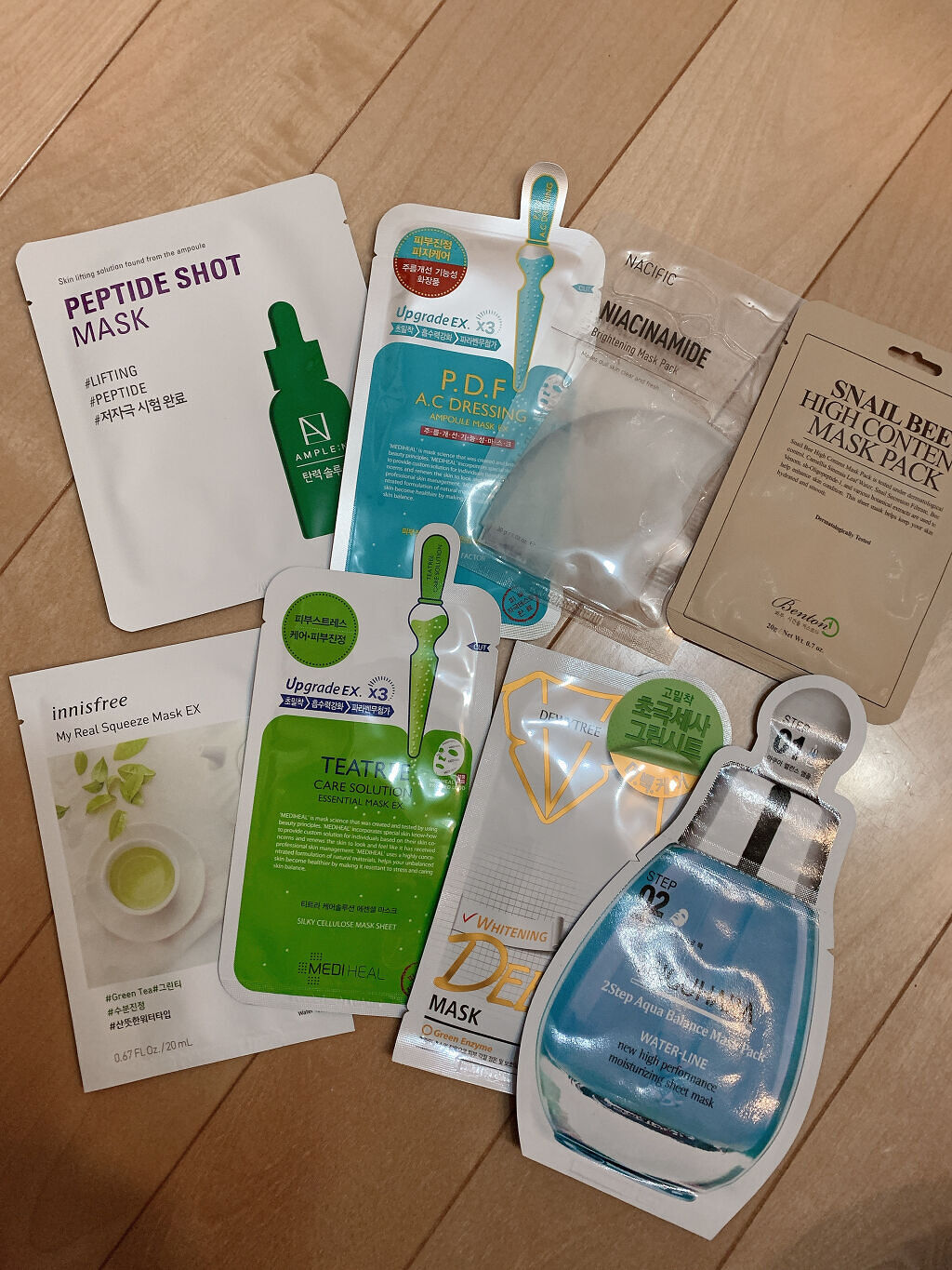 ▪️韓国マスクパック
毎日パック用に購入しました。
1枚90円とお得だったので、とりあえず8枚☺️
パケも可愛くて使うのもったいないな🥰
気になるパックありますか？

#毎日パック
#1日1パック
#韓国コスメ
#韓国美肌ケア
#メディヒ