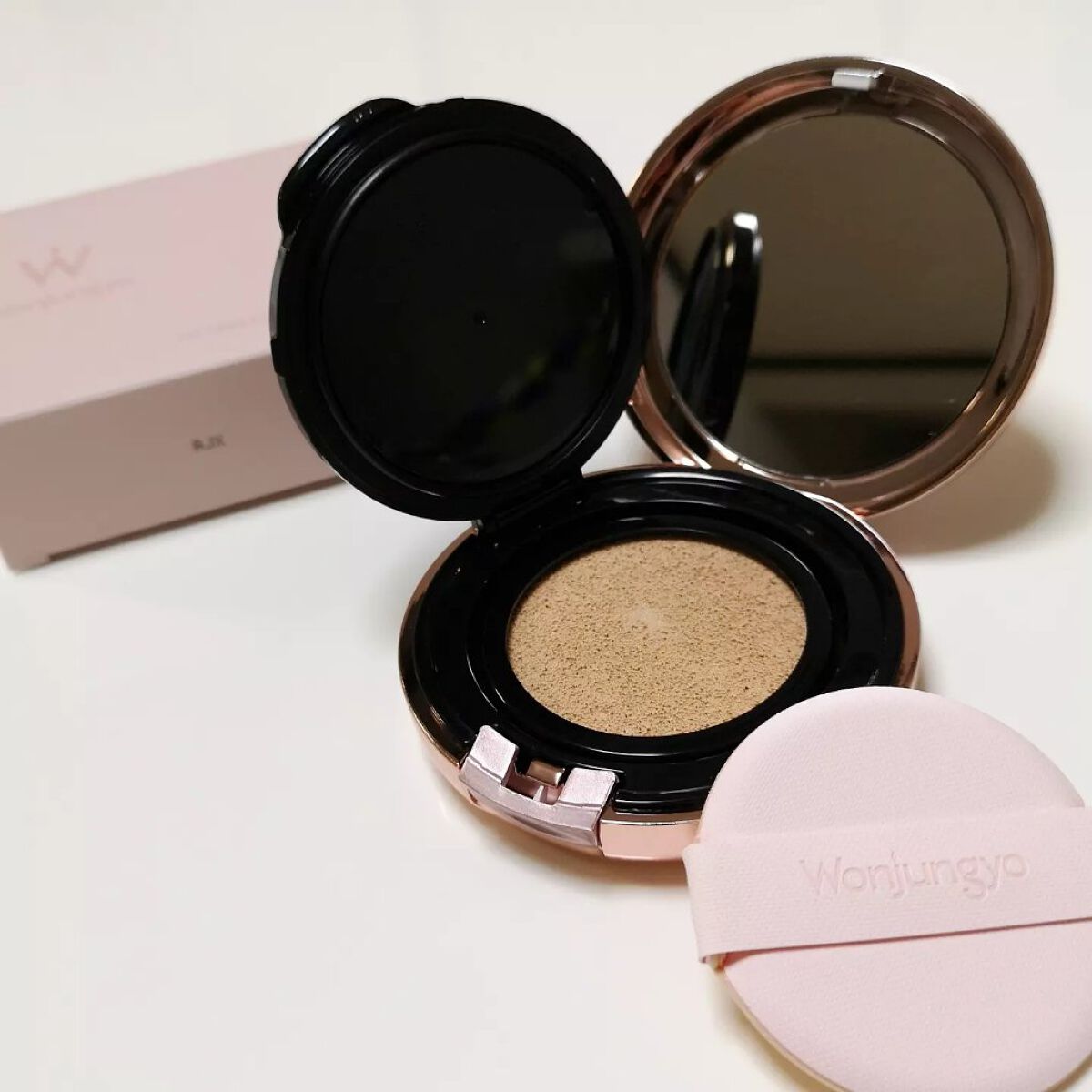 Wonjungyo ウォンジョンヨ フィッティングクッション グロウのクチコミ「Wonjungyo（ウォンジョンヨ）さまのクッションファンデで使ってみました😊

「フィッティ.....」（3枚目）