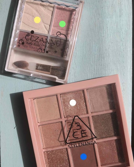 エアリータッチシャドウ/CEZANNE/アイシャドウパレットを使ったクチコミ(3枚目)