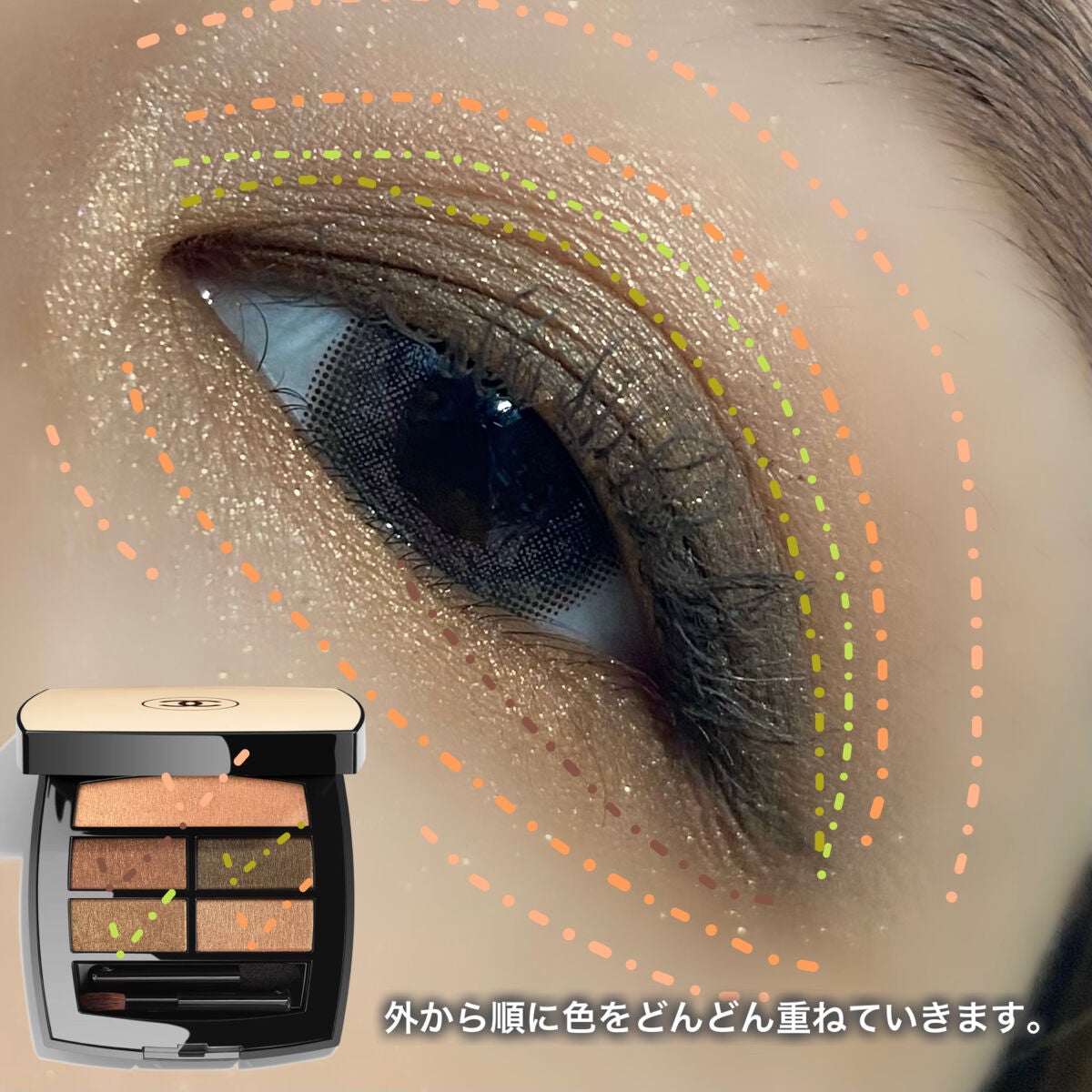 レ ベージュ パレット ルガール/CHANEL/アイシャドウパレットを使ったクチコミ(4枚目)