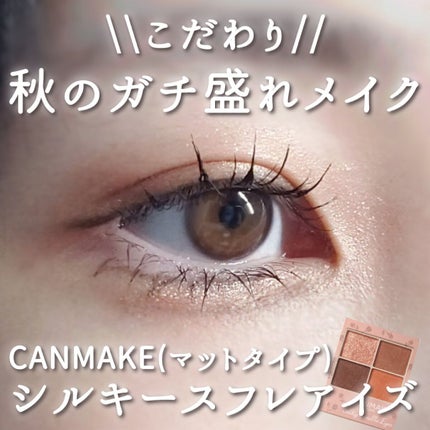 シルキースフレアイズ(マットタイプ)/キャンメイク/アイシャドウパレットを使ったクチコミ(1枚目)