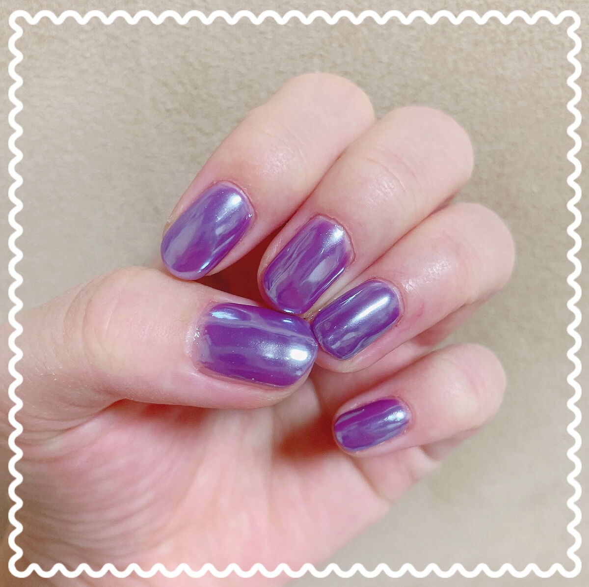 フェアリーダストパウダーオーロラピーコック/キャンドゥ/ネイルシールを使ったクチコミ（2枚目）