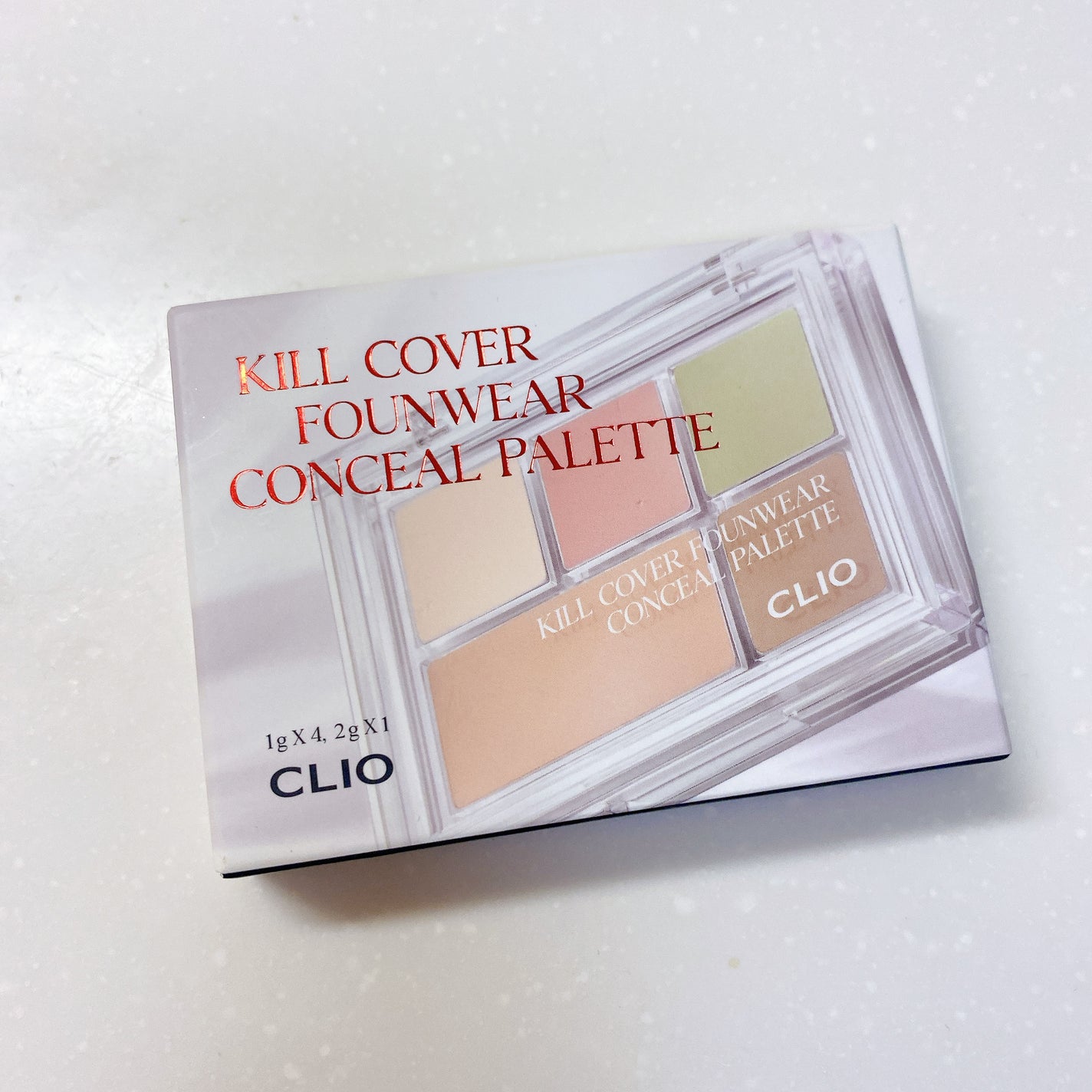 キル カバー ファンウェア コンシール パレット/CLIO/パレットコンシーラーを使ったクチコミ(4枚目)