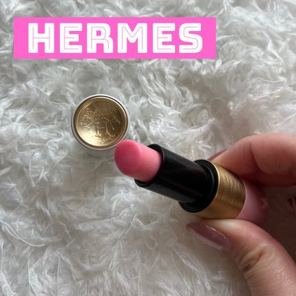 ローズエルメス ローズ ア レーヴル ブリヤン/エルメス/リップクリームを使ったクチコミ(1枚目)