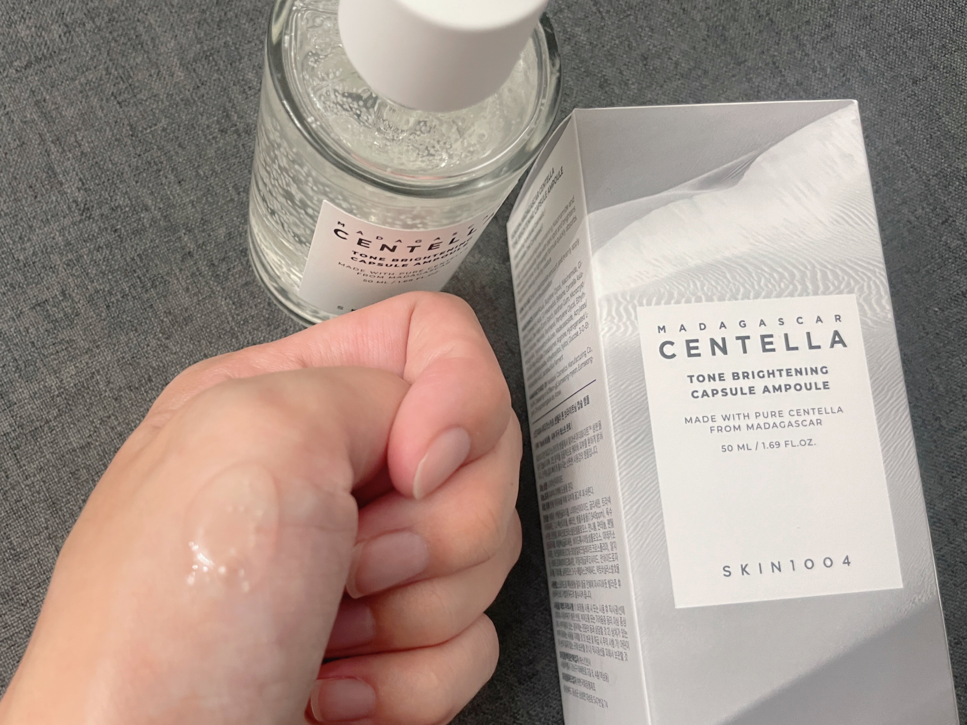 トーンブライトニング カプセルアンプル/SKIN1004/美容液を使ったクチコミ（2枚目）