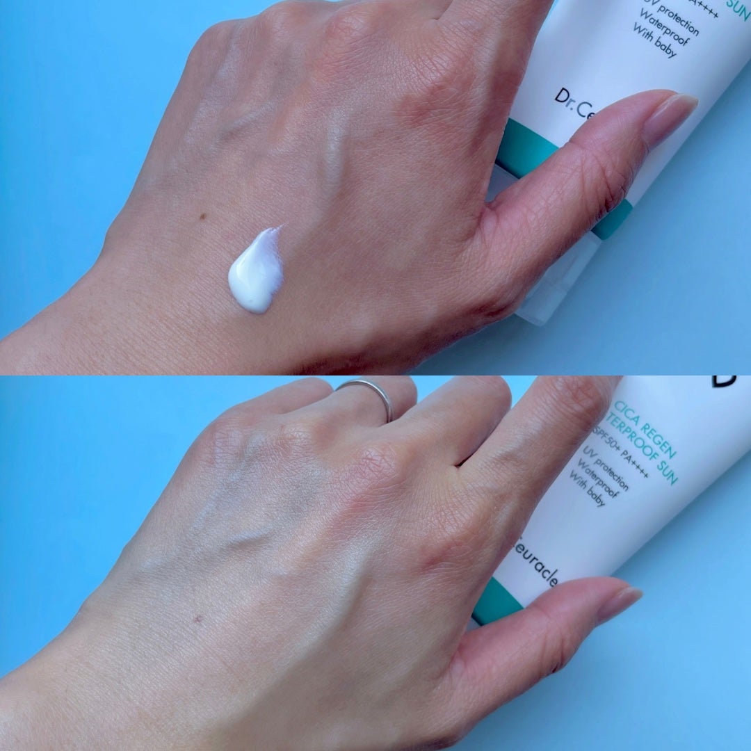 シカリジェンウォータープルーフサン/Dr.Ceuracle/日焼け止めクリームを使ったクチコミ(2枚目)