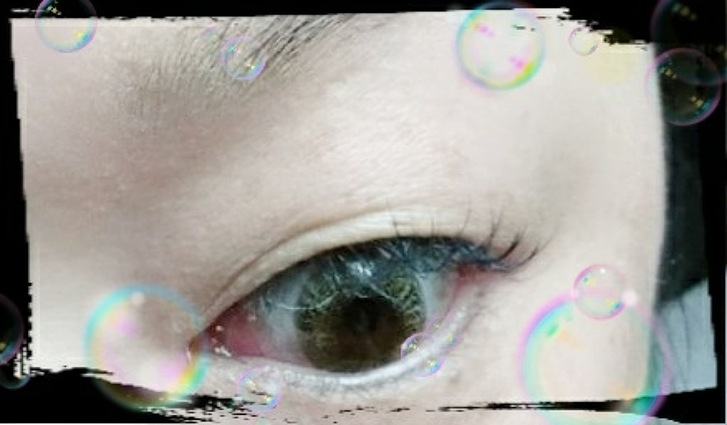 ピエナージュ UV＆モイスト No.107 HAPPY/PienAge/カラーコンタクトレンズを使ったクチコミ（1枚目）