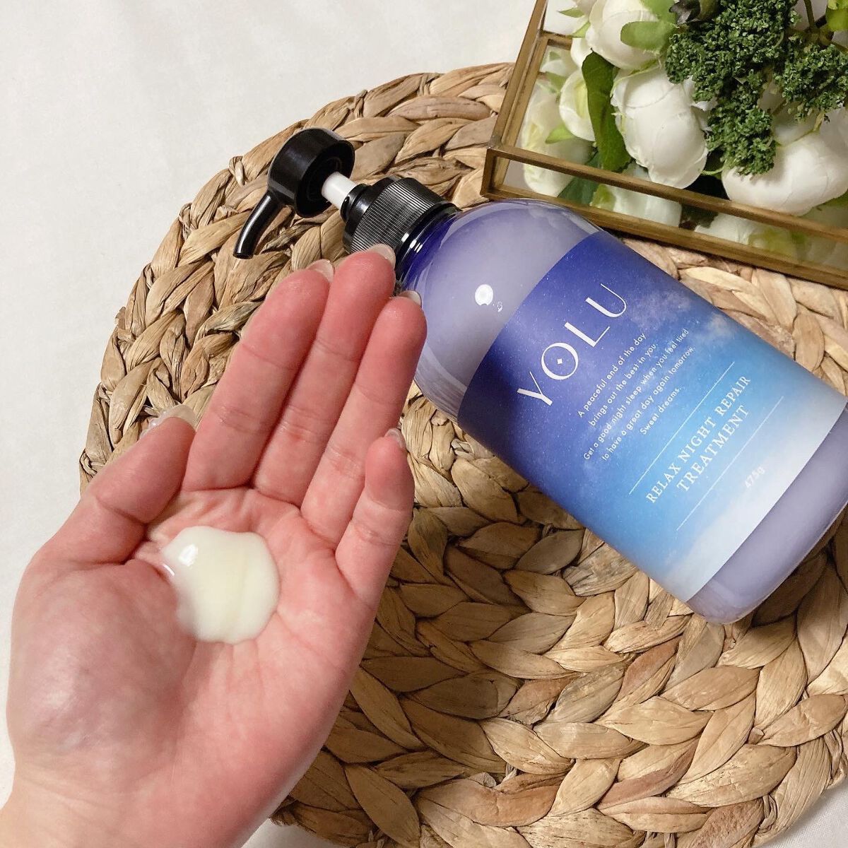 リラックスナイトリペア シャンプー／トリートメント/YOLU/市販シャンプーを使ったクチコミ（3枚目）