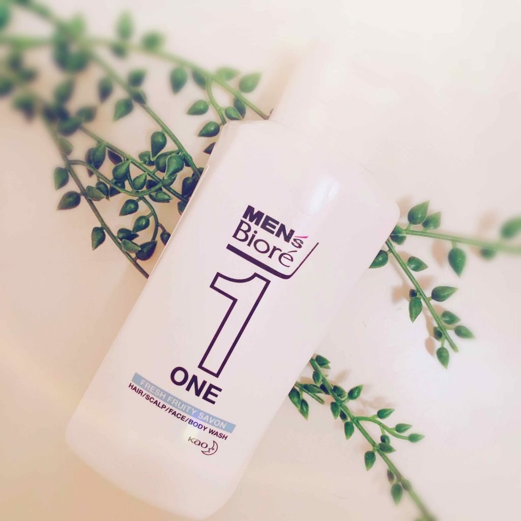 ONE オールインワン全身洗浄料 清潔感のあるフルーティーサボンの香り/メンズビオレ/洗顔フォームを使ったクチコミ（2枚目）