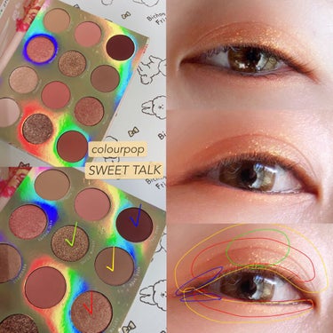 Eye Palette-Sweet Talk/ColourPop/アイシャドウパレットを使ったクチコミ（1枚目）