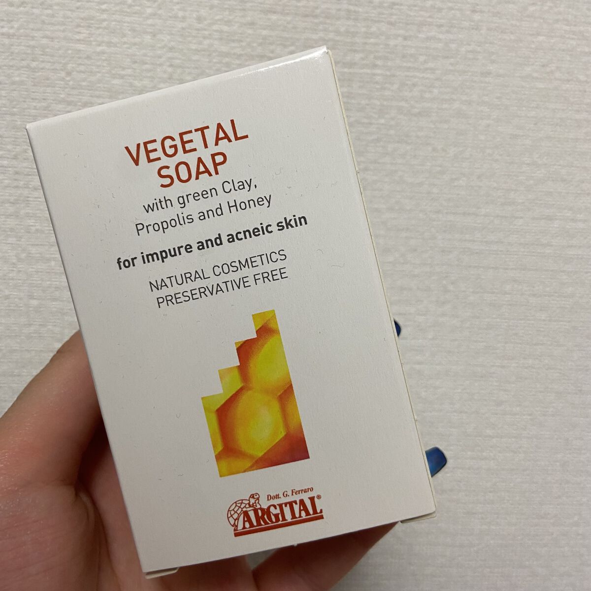 ヴェジタルソープ(プロポリス＆ピュアハニー)/ARGITAL/ボディ石鹸を使ったクチコミ（1枚目）