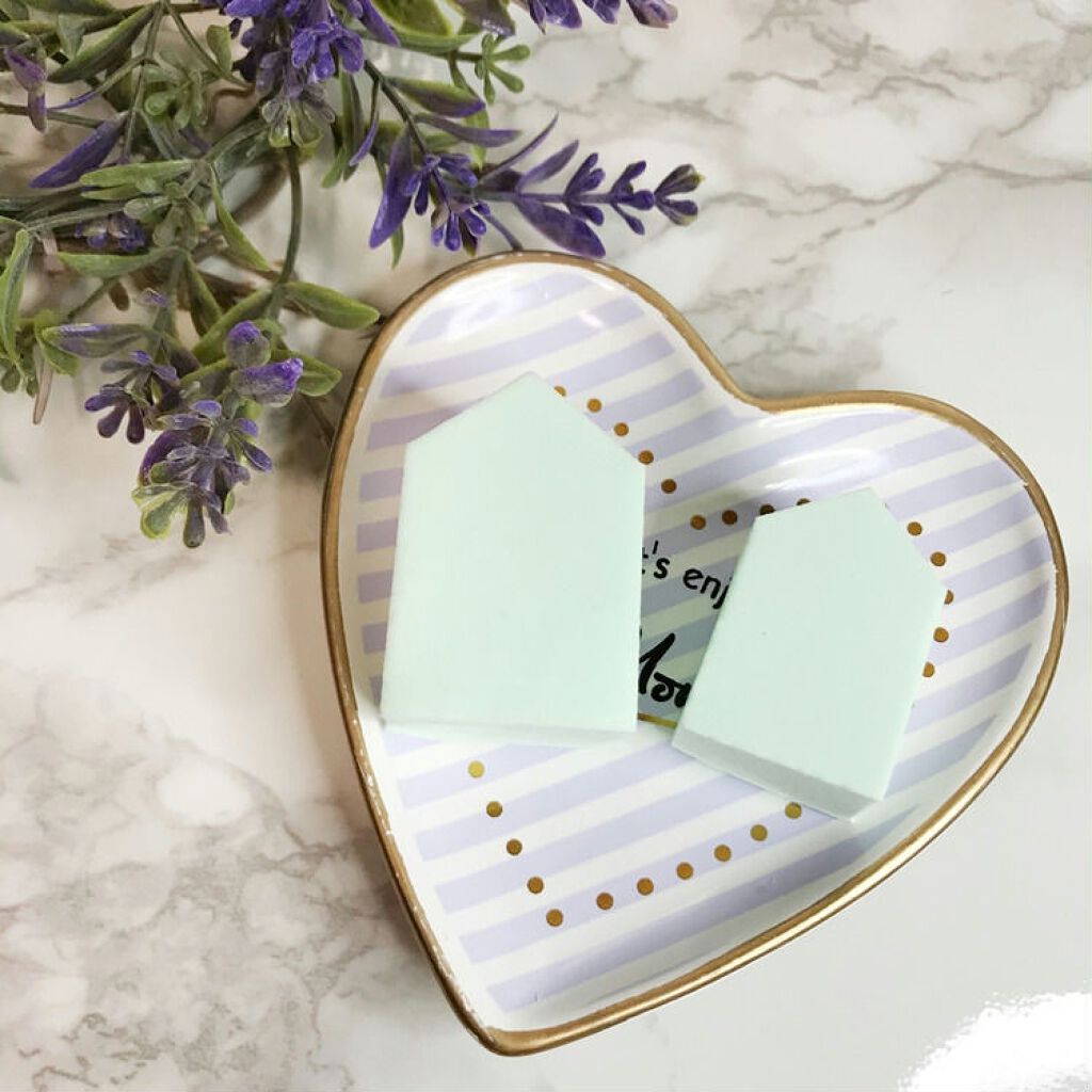 メイクアップスポンジ バリューパック ハウス型 14個/DAISO/パフ・スポンジを使ったクチコミ(4枚目)