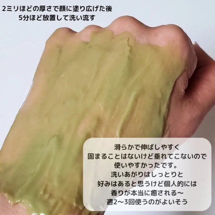 skinmarche WAOPLUS ハートリーフマグワートブースターマスク/ブレーンコスモス/洗い流すパック・マスクを使ったクチコミ(3枚目)