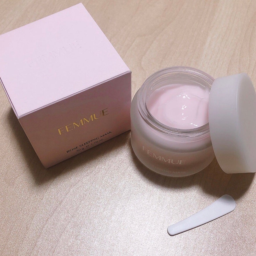 ローズウォーター スリーピングマスク/FEMMUE/フェイスクリームを使ったクチコミ(1枚目)