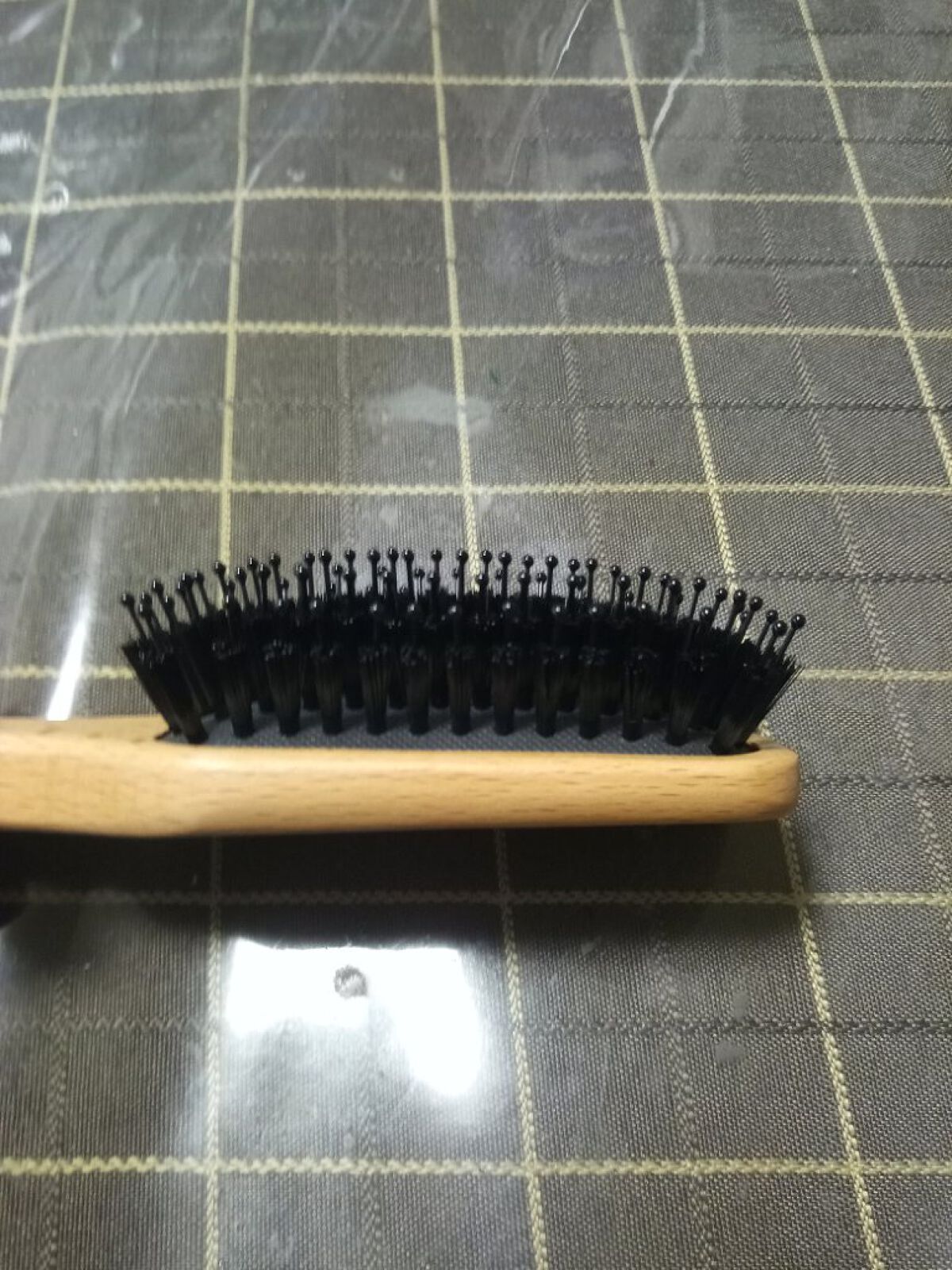 ブナ材ヘアブラシ ミックス毛/無印良品/ヘアブラシを使ったクチコミ(2枚目)