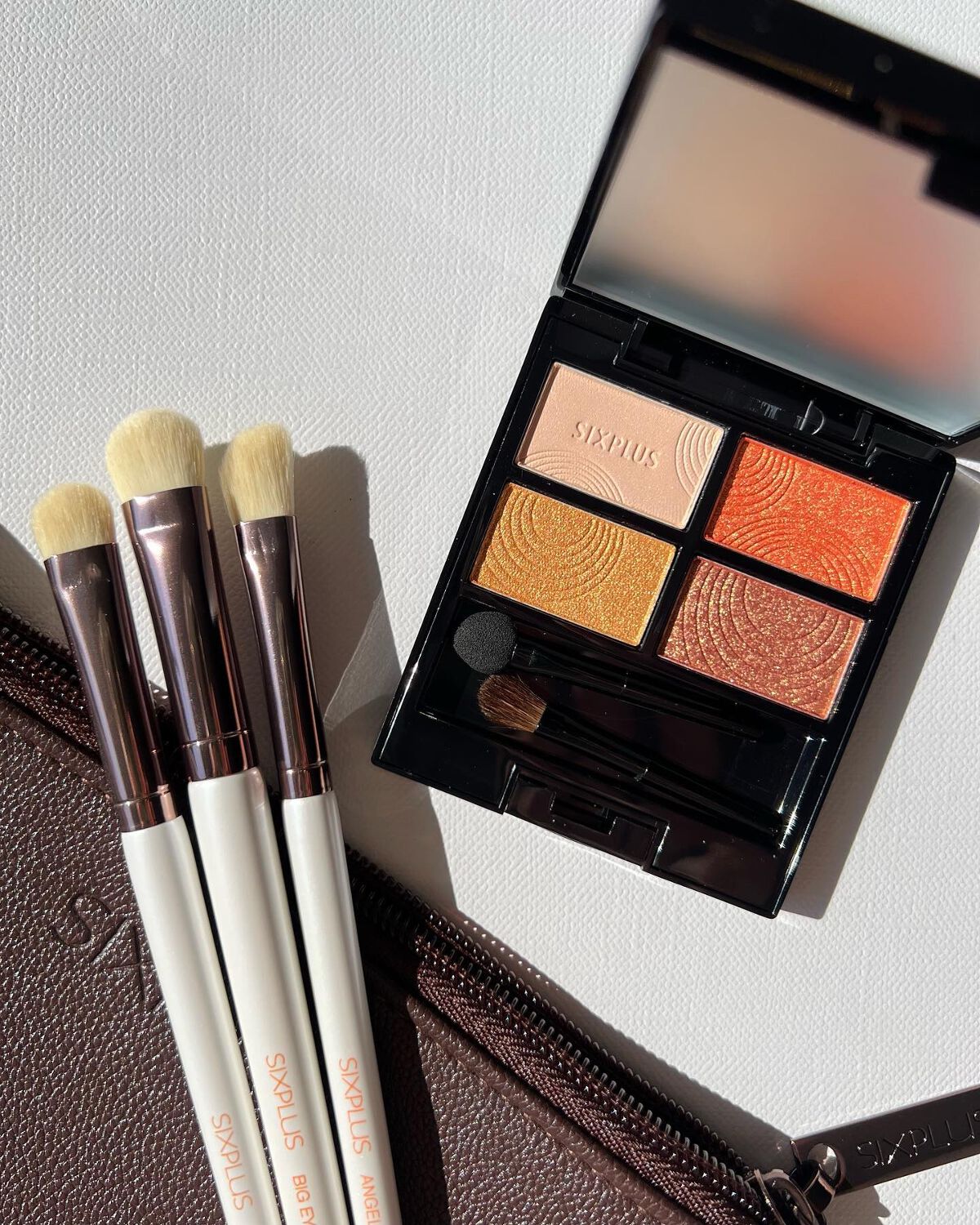 SIXPLUS ホワイトパール アイメイクブラシ 7本セット/SIXPLUS/メイクブラシを使ったクチコミ(1枚目)